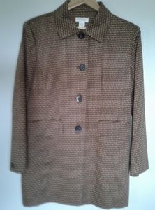 Tan and black jacket